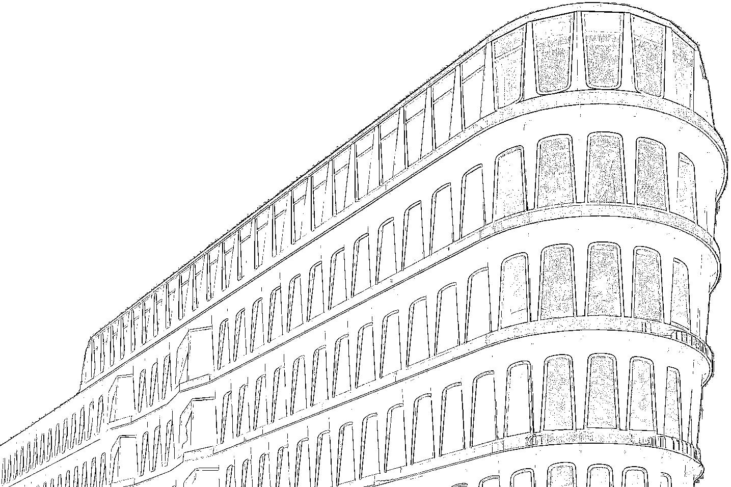 Outlined Building Architecture